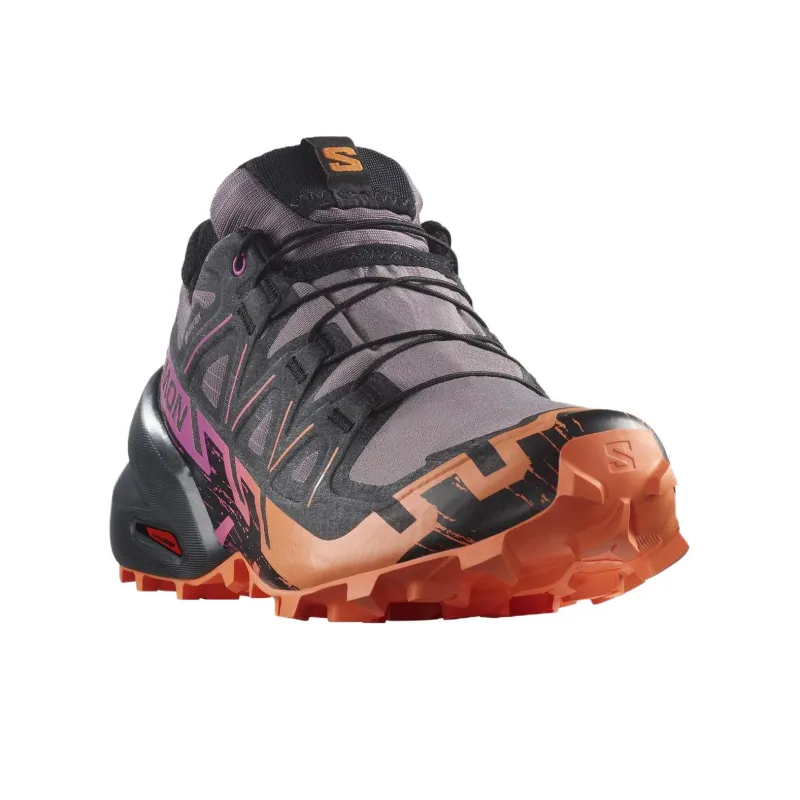 SALOMON Women's Speedcross 6 GORE-TEX 'Moonscape Bird Of Paradise'-2
