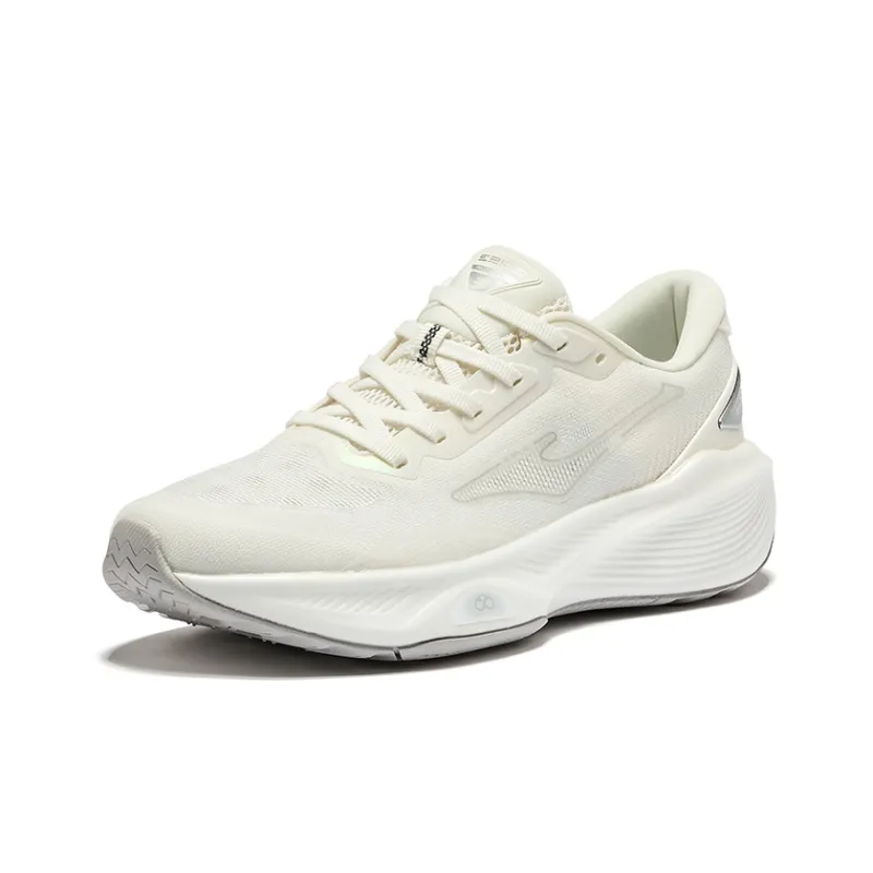 Erke Cushioning Breathable Rebound Low Top Training Running Shoes Women's Microcrystal White Bright Silver-2