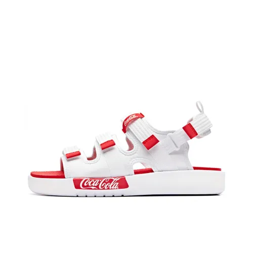 Anta Coca-Cola Collaboration Male Sports Sandals White