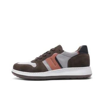 GOLDLION Low Top Skateboard Shoes Men's Khaki Gray