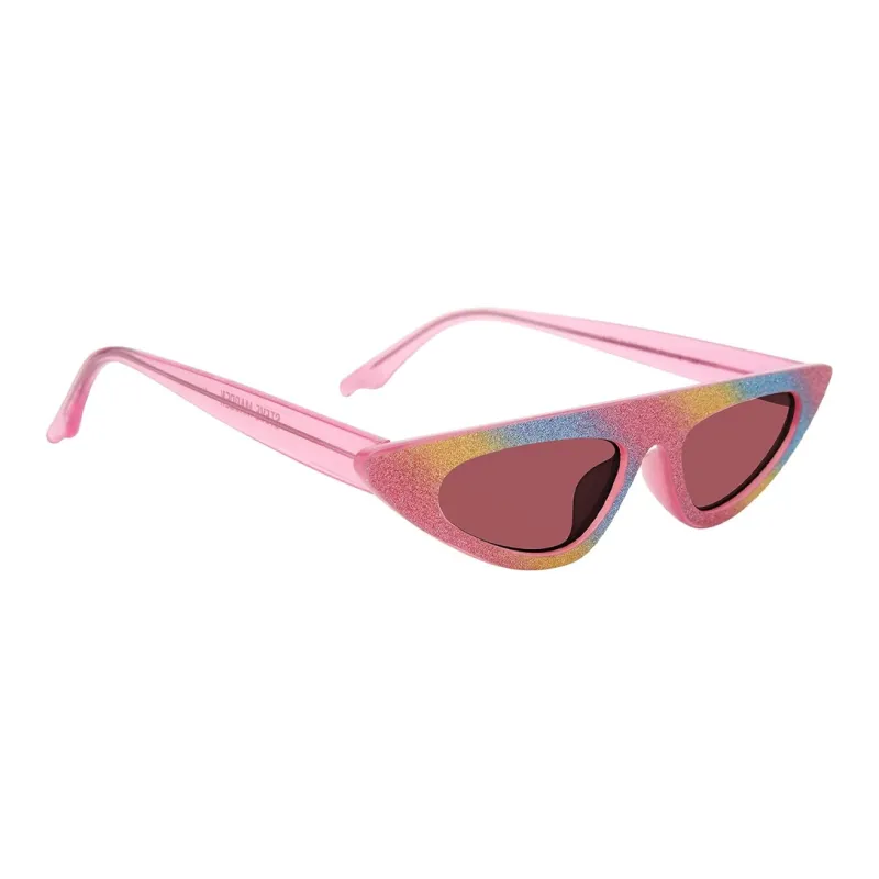 STEVE MADDEN Irregular Shape Sunglasses Unisex Pink-2