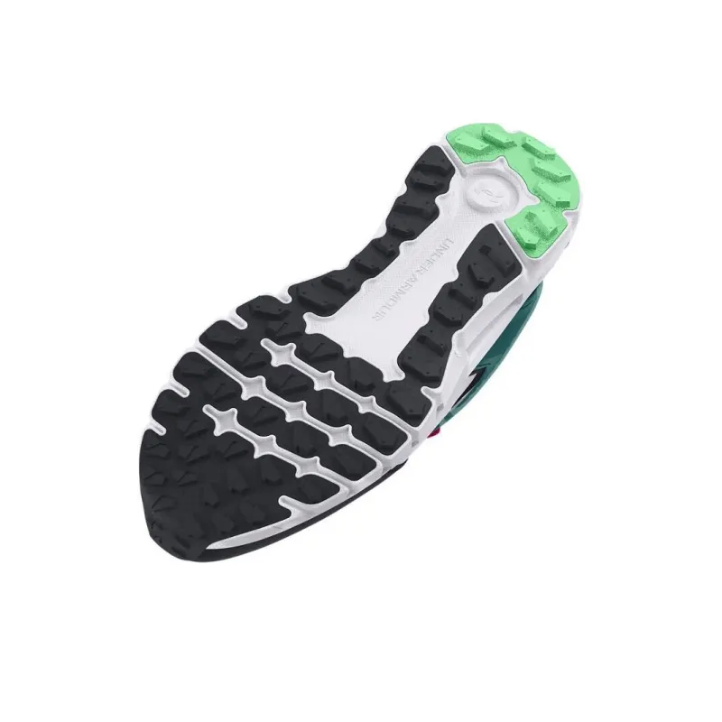 Under Armour Summit Trek Slip Resistant Low Top Running Shoes Men's White Black Green-4