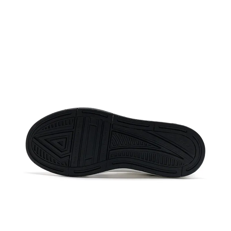 XTEP MAXX LITE Anti Slip Wear Resistant Low Top Skateboard Shoes Men's Canvas White/Black-6
