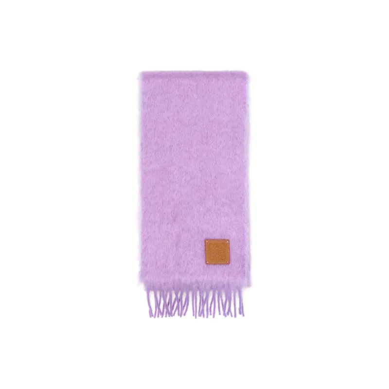 LOEWE Knit Scarves Women's Purple-2
