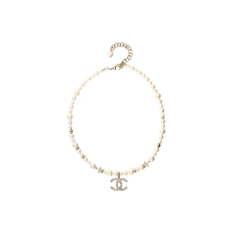 CHANEL Metal Necklaces Women's Gold-0