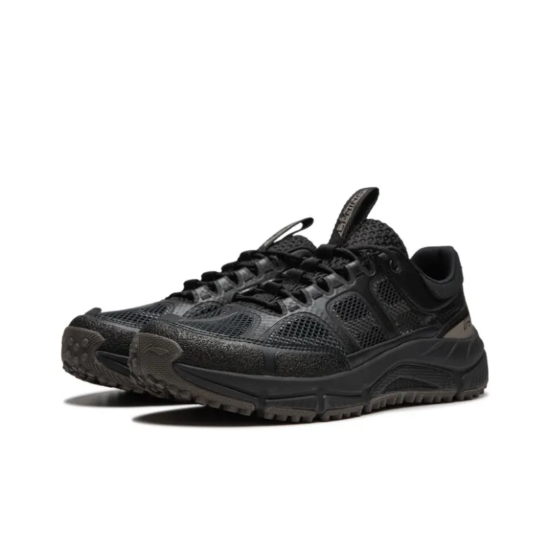 LiNing CF Tracing Collection Elegance Lite RT Cushioning Wear Resistant Low Top Trekking Shoes Men's Black-2