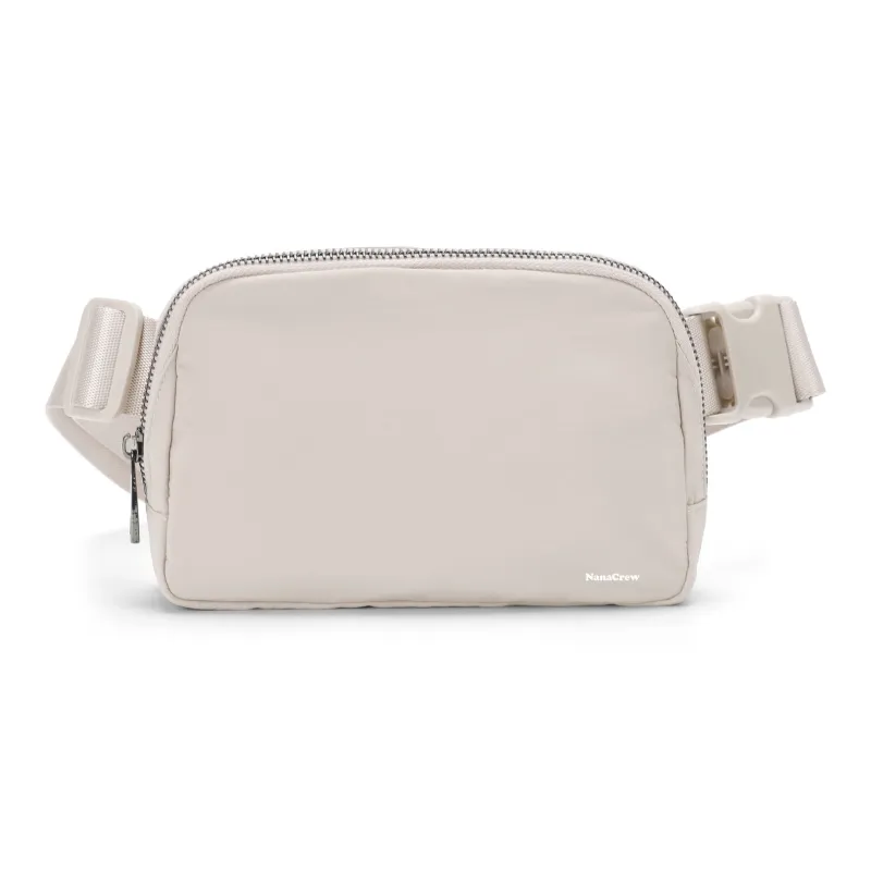NANACREW Fabric One Shoulder Crossbody Bag Regular Unisex Beige/Pink/Dark Gray/Black/Marine Blue-0