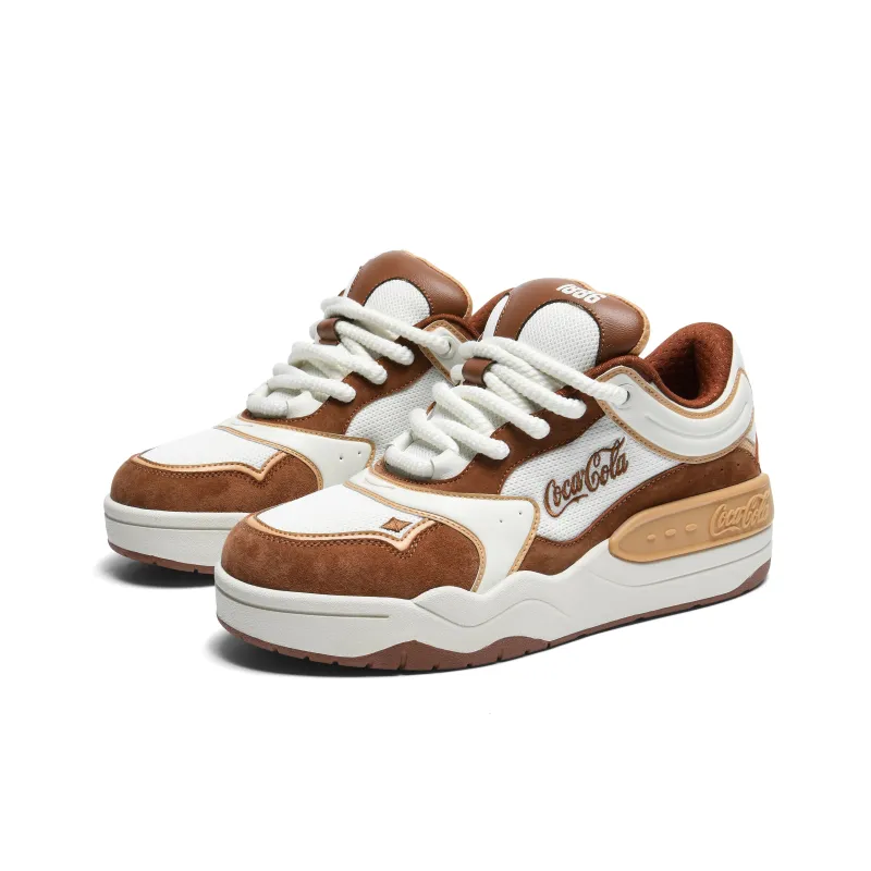 Coca-Cola Anti-Slip Wear-Resistant Lightweight Breathable Height Increasing Low-Top Skateboard Shoes Unisex-2