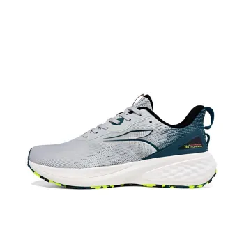 361° Cushioning Wear Resistant Low Top Running Shoes Men's Gray Green