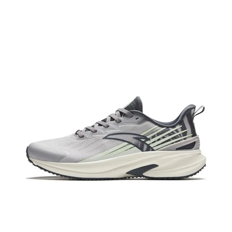 Anta Cushioning Anti-Slip And Wear-Resistant Low-Top Running Shoes Men's Black White Gray-0