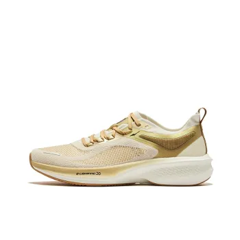 Erke Lightning 3.0 Summer Cushioning Rebound Low Top Running Shoes Men's Microcrystal White Neutral Beige Camel
