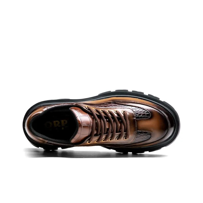 ORP Men's Casual Shoes Men Low Top Black/Brown-5
