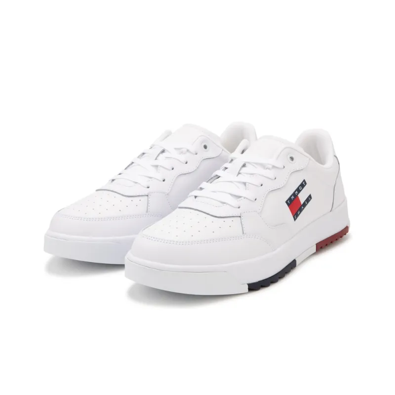 Tommy Hilfiger Low Top Skateboard Shoes Men's White-1