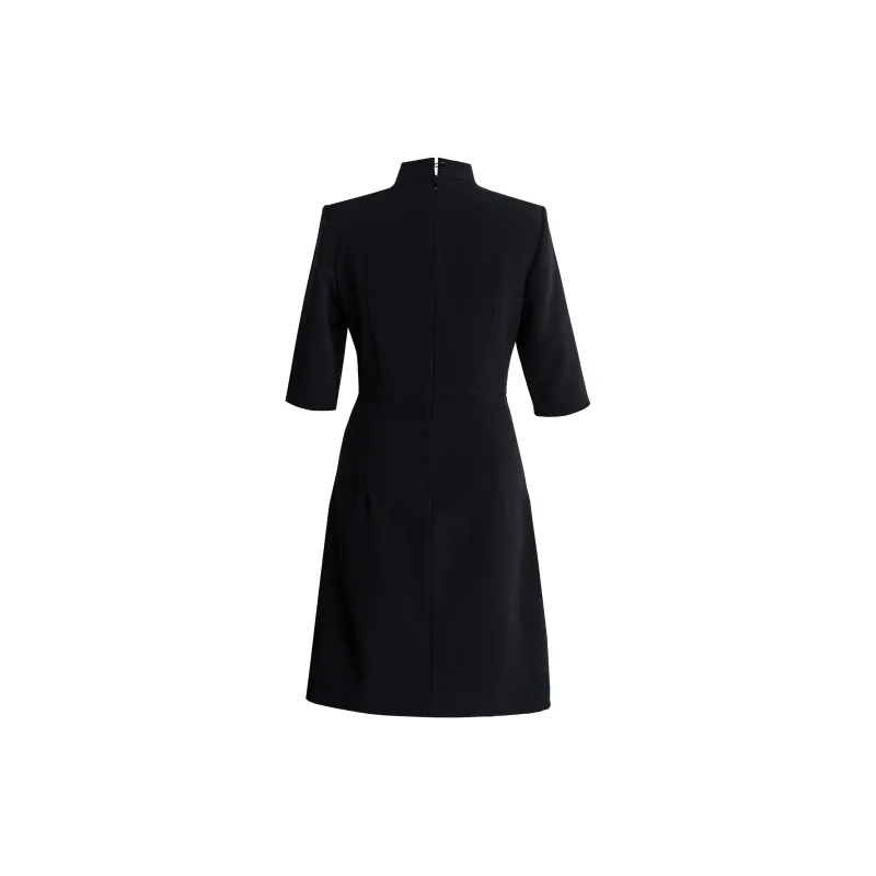 ROEYSHOUSE Short Sleeved Dress Women's Black-1