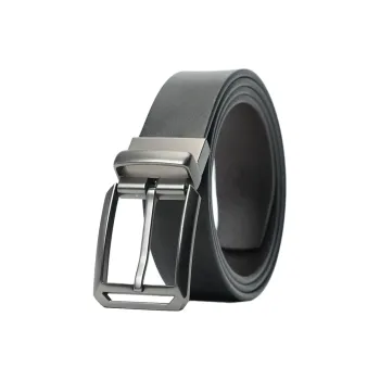 NIUMJ Double Sided Use, Business Casual, Pin Buckle Leather Belts Men's Width 3.8cm