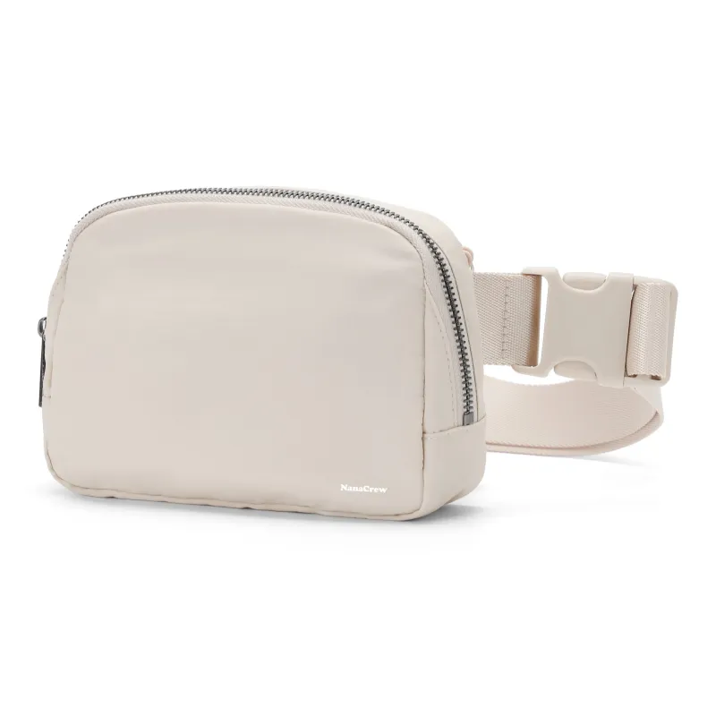 NANACREW Fabric One Shoulder Crossbody Bag Regular Unisex Beige/Pink/Dark Gray/Black/Marine Blue-1