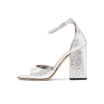 Paris Texas Fiona One Strap Sandals Women's Silver