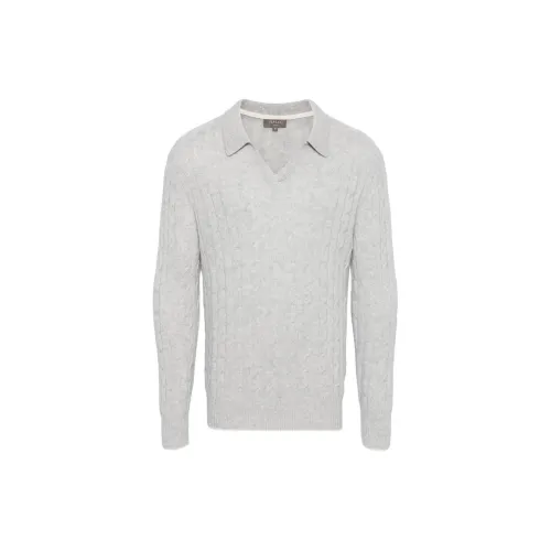 N.Peal Cable-knit Polo Jumper