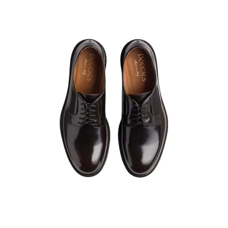 DOUCAL'S Almond Toe Lace Up Derby Shoes-3