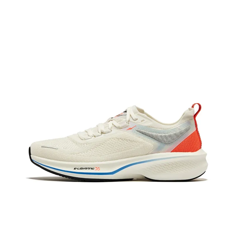 Erke Lightning 3.0 Summer Cushioning Rebound Low Top Running Shoes Women's Microcrystal White Summer Pink-0