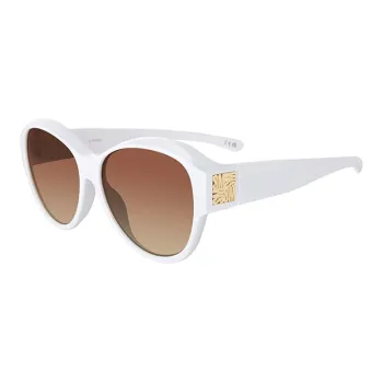 STEVE MADDEN Plastic Oval Sunglasses Women's White