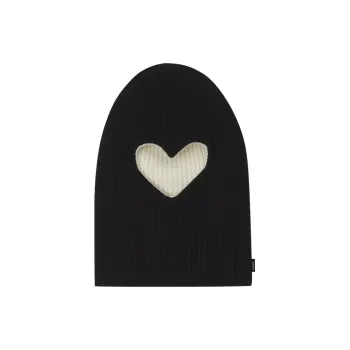 Burberry Reversible Cut Out Detail Rib Knit Beanie