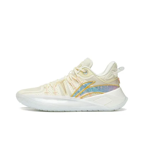 LiNing CJ2 McCollum 2nd Generation Cushioning Wear Resistant Low Top Basketball Shoes Men's Light Antique Yellow