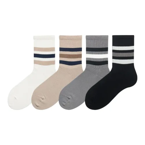 Hello Monday Mid-Calf Socks Men's 4 Pack