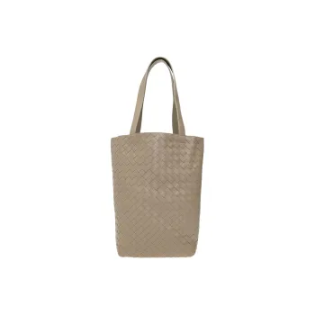 Bottega Veneta Cow Leather Tote Bag Shopping Bag Shoulder Bag Handbag Small Size Men's Gray Green