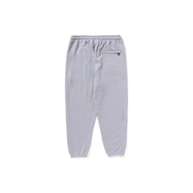 A BATHING APE Logo patch Cotton Blend Track Pants-3