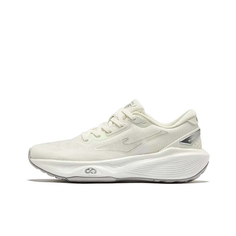 Erke Cushioning Breathable Rebound Low Top Training Running Shoes Women's Microcrystal White Bright Silver-0