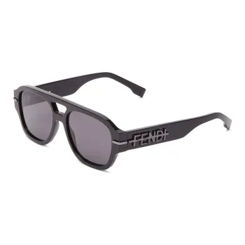FENDI Irregular Shape Sunglasses Men's Black