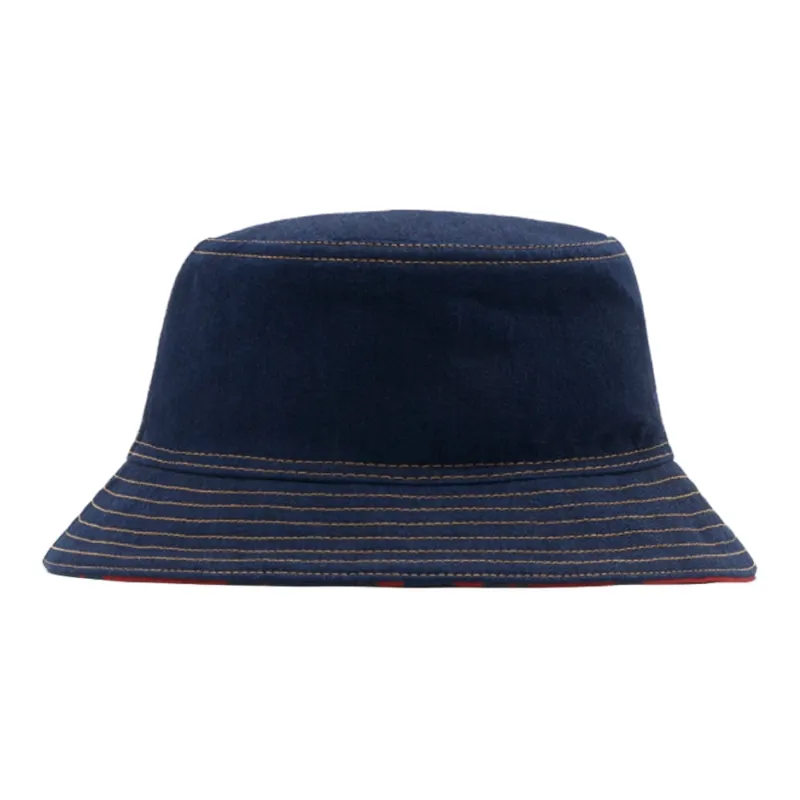 Burberry Cotton, Denim Bucket Hats Unisex Blue-0