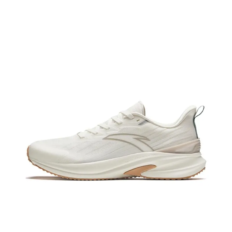 Anta Cushioned Slip Resistant Low Top Casual Running Shoes Men's White-0