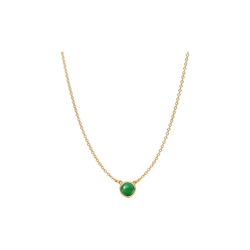TIFFANY & CO. 18K Gold Jade Necklaces Women's Green-1