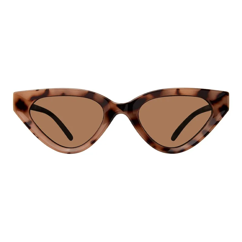 STEVE MADDEN Irregular Shape Sunglasses Unisex Brown-1