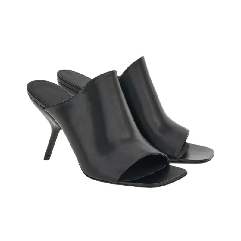 FERRAGAMO Slip-Resistant Slide Slippers Women's Black-1