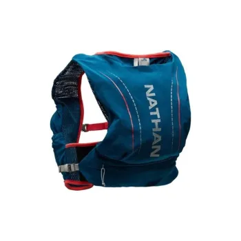 NATHAN Trail Running Hydration Pack Nylon Polyester Ocean Blue/hibiscus Flowers