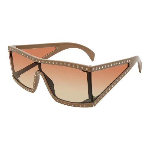 STEVE MADDEN Irregular Shape Sunglasses Unisex Khaki