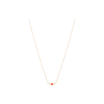 Qeelin Diamond Necklaces Unisex Rose Gold