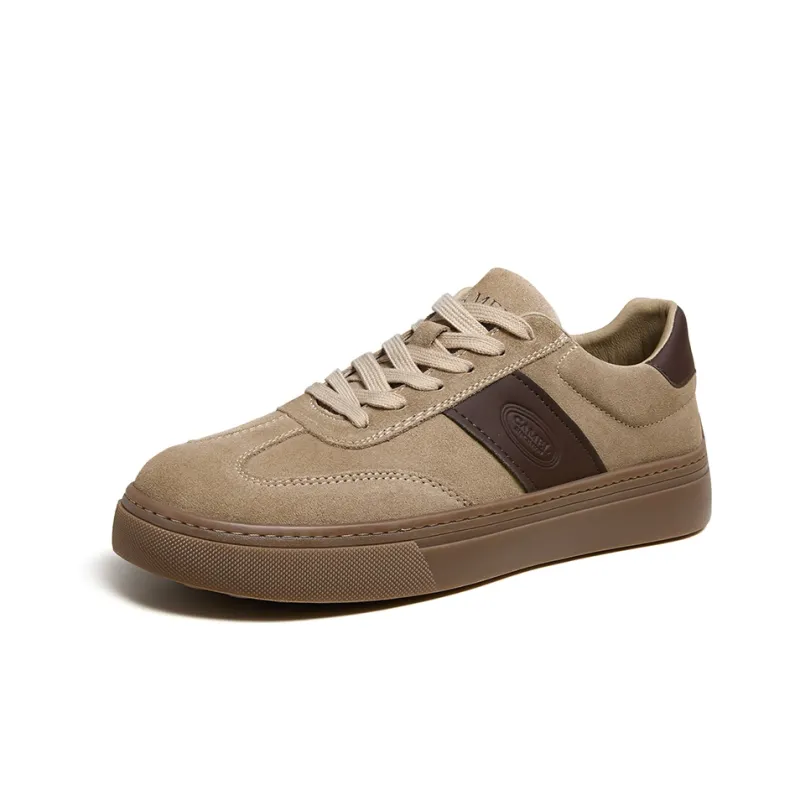 CAMEL Skateboard Shoes Men Low Top Desert Yellow/Light Apricot-1