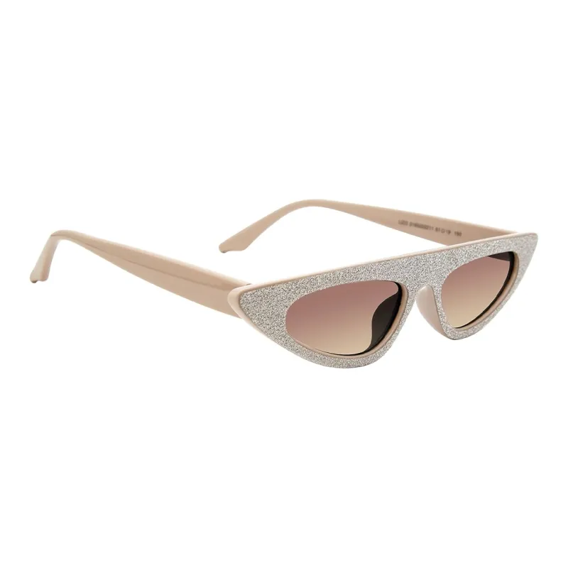 STEVE MADDEN - Irregular Shape Sunglasses Unisex Beige-2