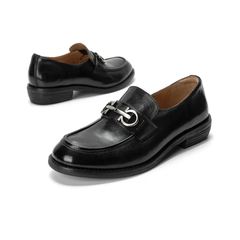 Q.VONTON Loafers Women's Black/Coffee-4