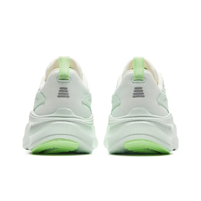 Anta Anti Slip Wear Resistant Low Top Casual Running Shoes Women's White Green-2
