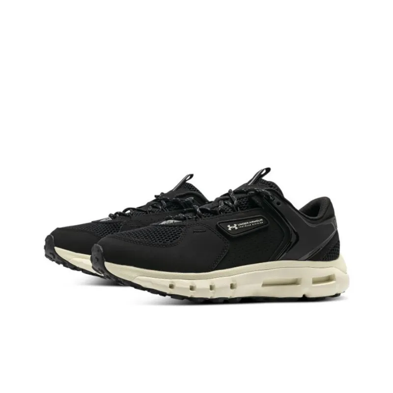Under Armour Wear Resistant Slip Resistant Low Top Casual Running Shoes Men's Black-2