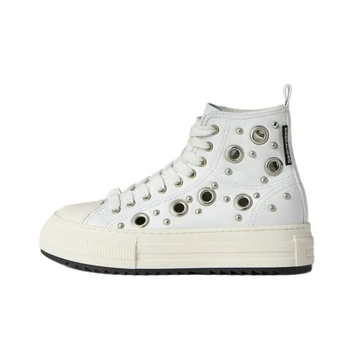 Dsquared2 Eyelet-detail Leather Sneakers