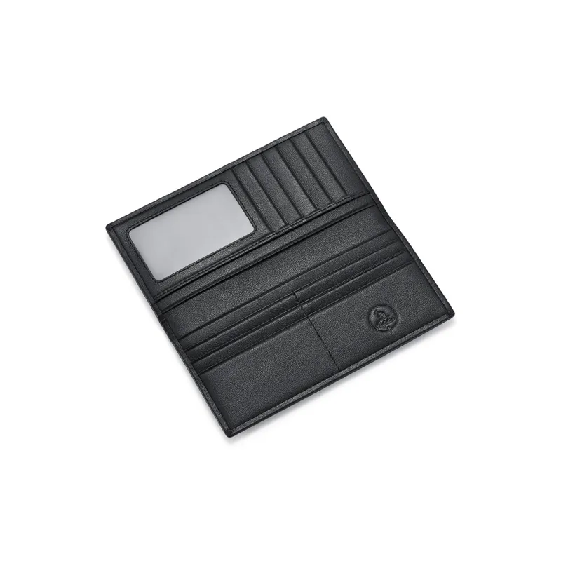 AUGTARLION Top Grain Cow Leather Wallet Regular Men's Black-3