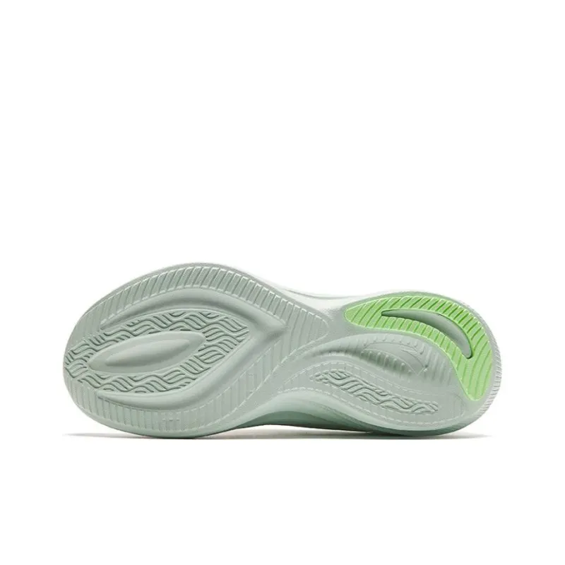Anta Anti Slip Wear Resistant Low Top Casual Running Shoes Women's White Green-3