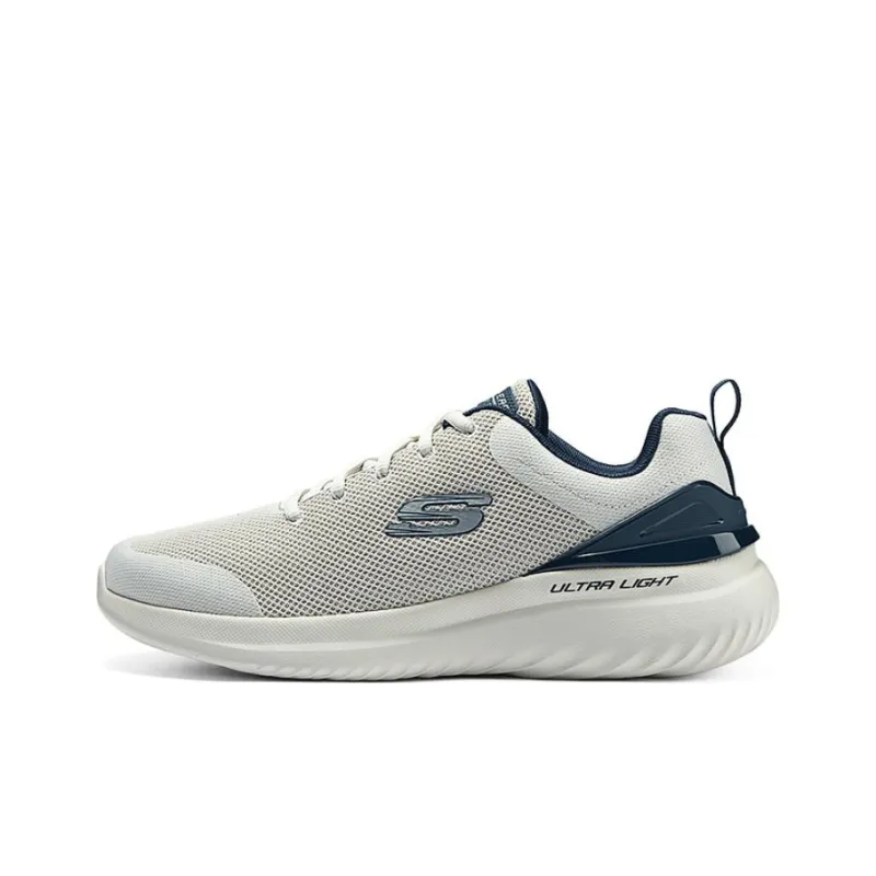 Skechers Sport Cushioning, Wear Resistant Low Top Running Shoes Men's Ecru-0
