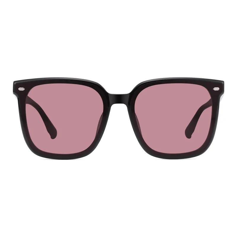 SUYAN Plate Frame Square Sunglasses Unisex-4